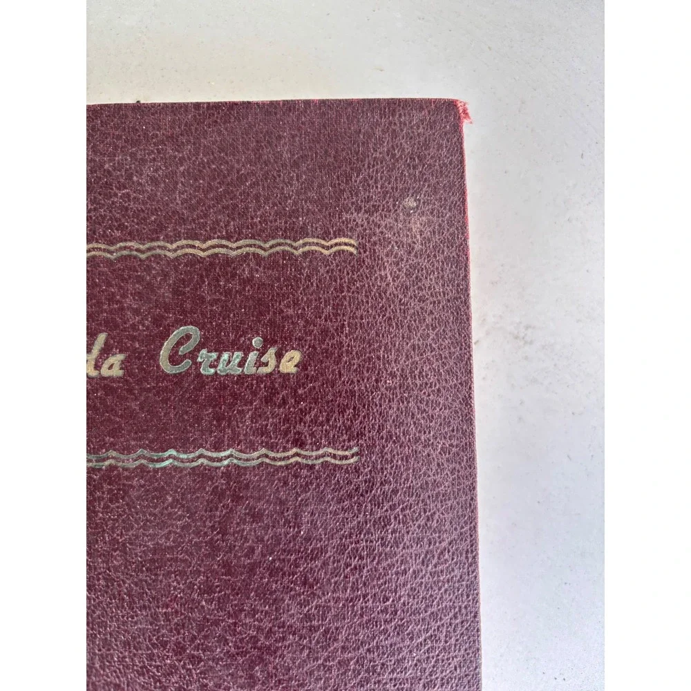 Florida Cruise Norman Alan Hill Vintage Hardcover Burgundy George W. King Book